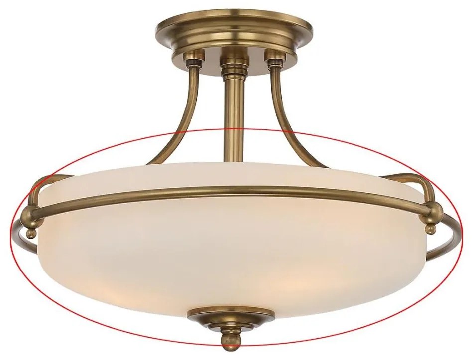 Quoizel - Резервно стъкло за полилей GRIFFIN