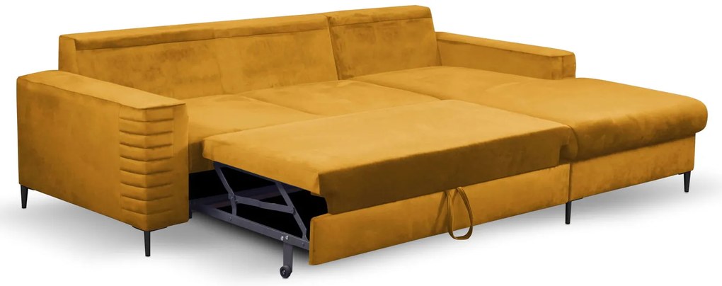 Ъглов диван Consuegra-Горчица