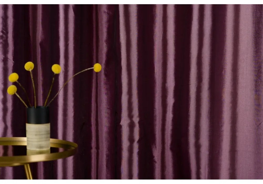 Тъмнолилава завеса 140x245 cm Royal Taffeta - Mendola Fabrics