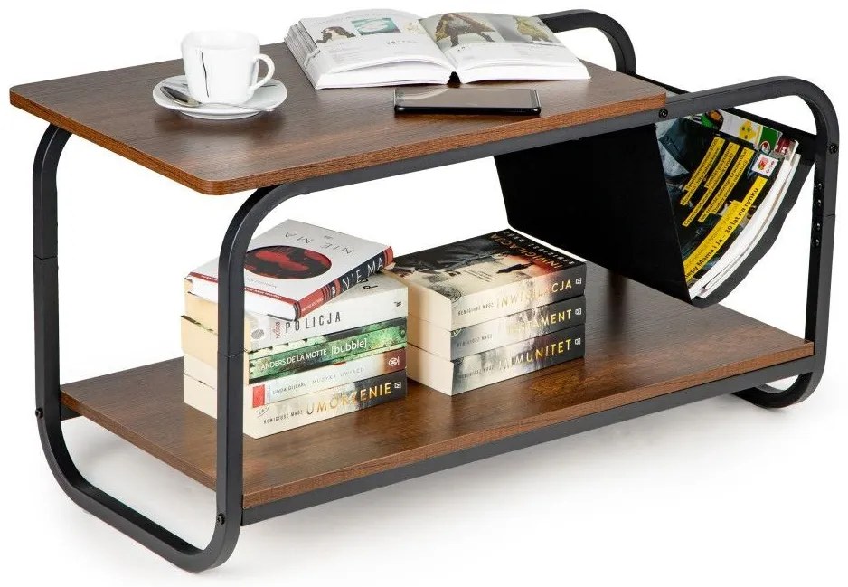 Масичка за кафе на две нива с модерен дизайн