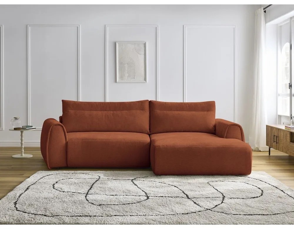 Оранжев ъглов диван Aden – Bobochic Paris