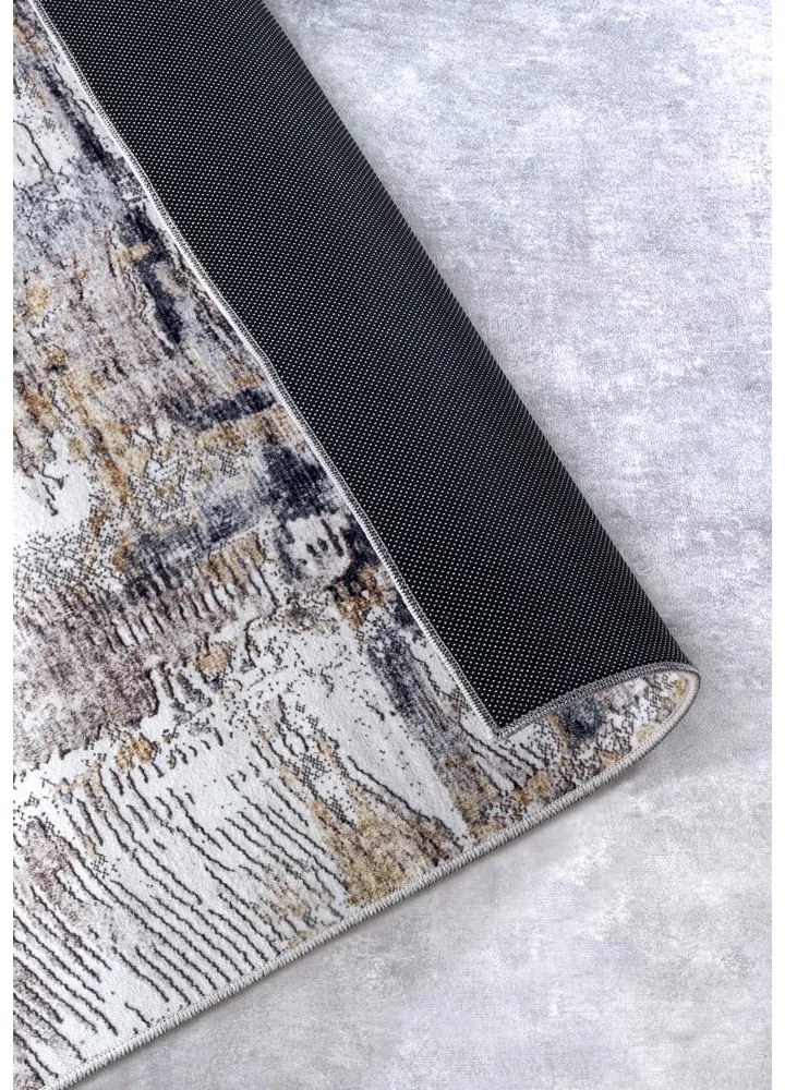 Светлосив килим 80x150 cm Malard Anthracite Gold – Elle Decoration