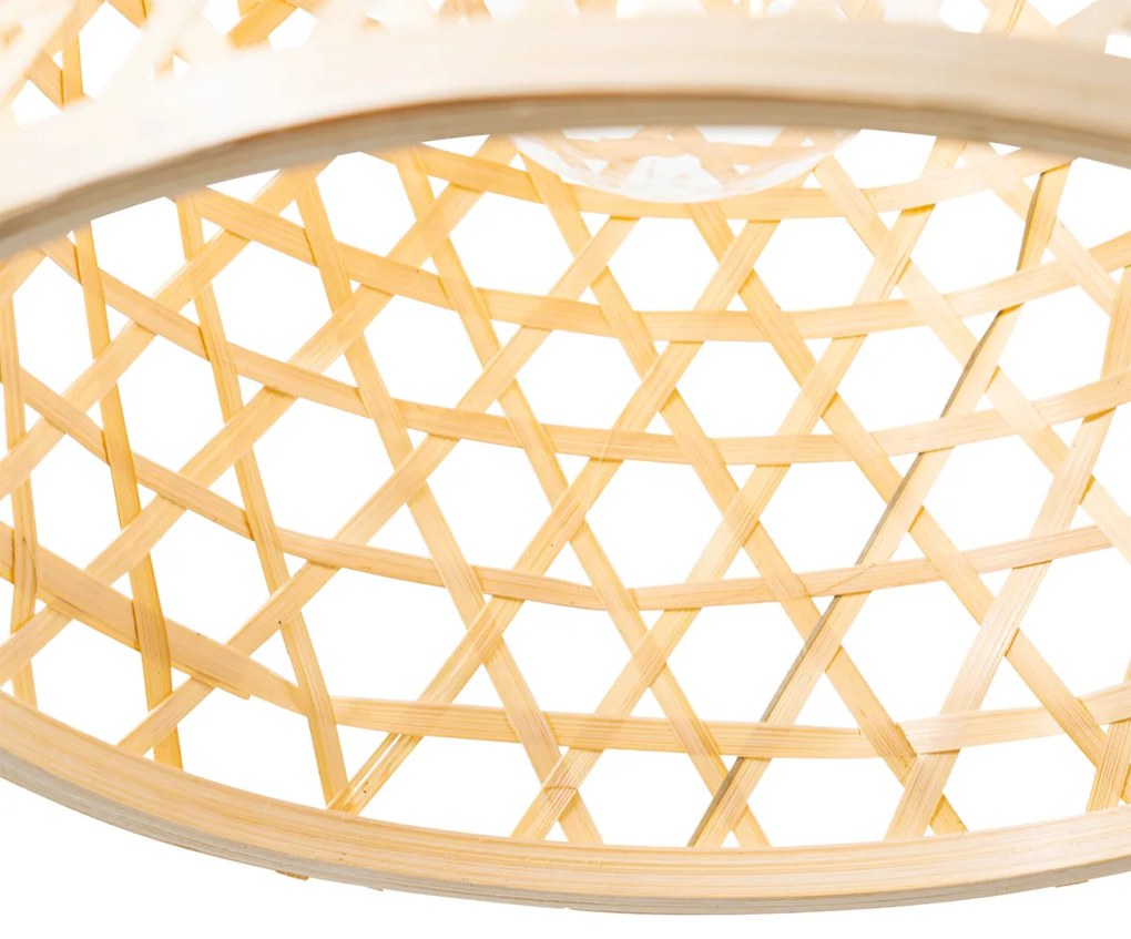 Ориенталски висящ аплик черен с бамбук - Rayan