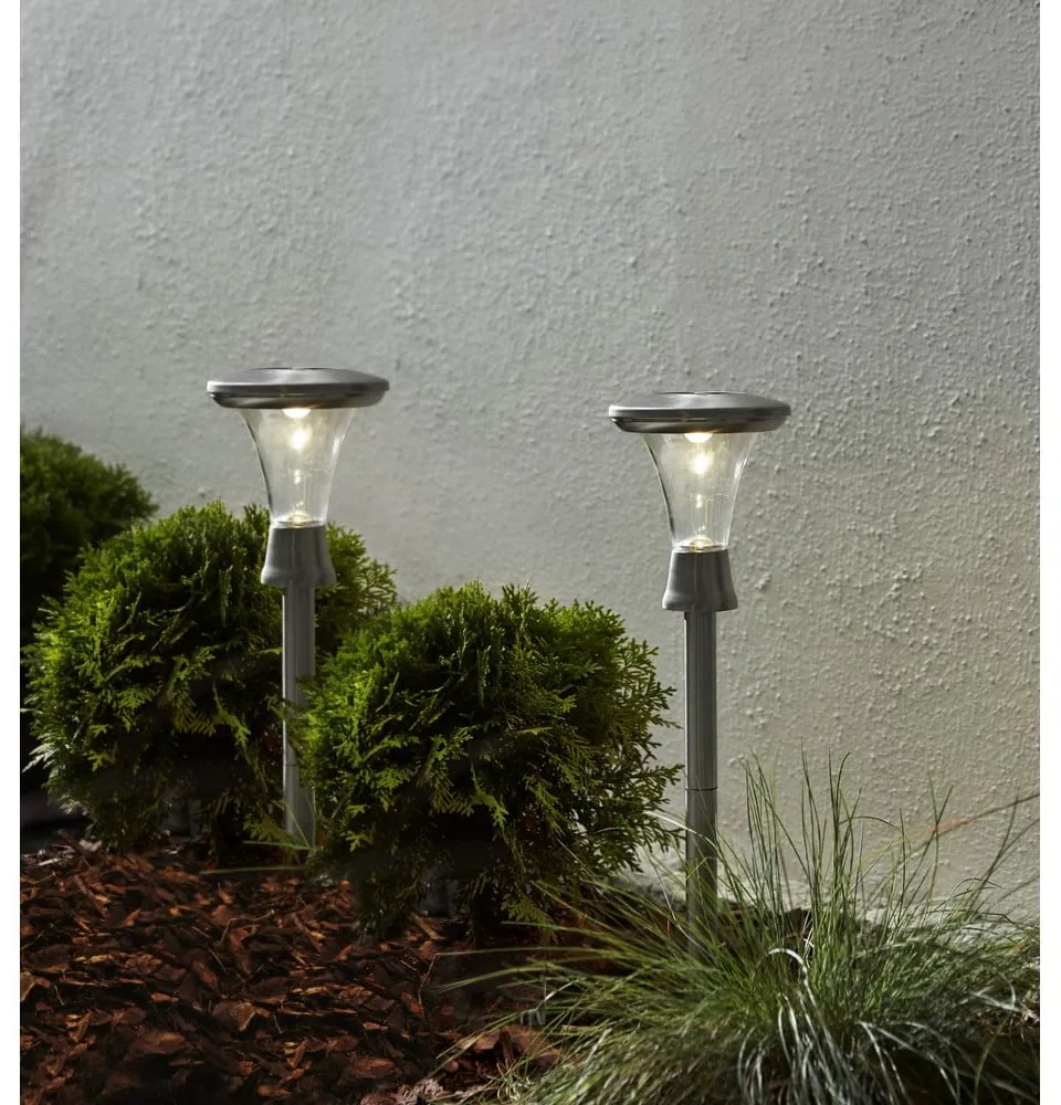 Комплект от 2 външни слънчеви LED светлини, височина 47 см Turin - Star Trading