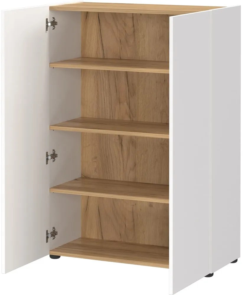 Бял комплект за коридор от декор от дъб 104x200x33 cm Alviano – Germania