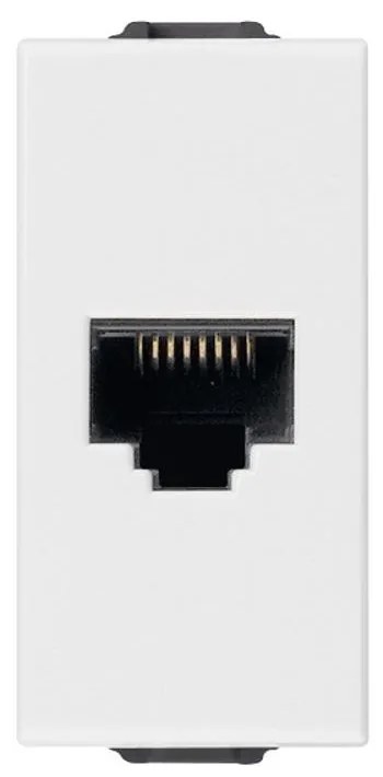 VIMAR 09339.14 RJ45 Интернет розетка кат.6 Netsafe FTP, Бял, 1M  NEVE UP