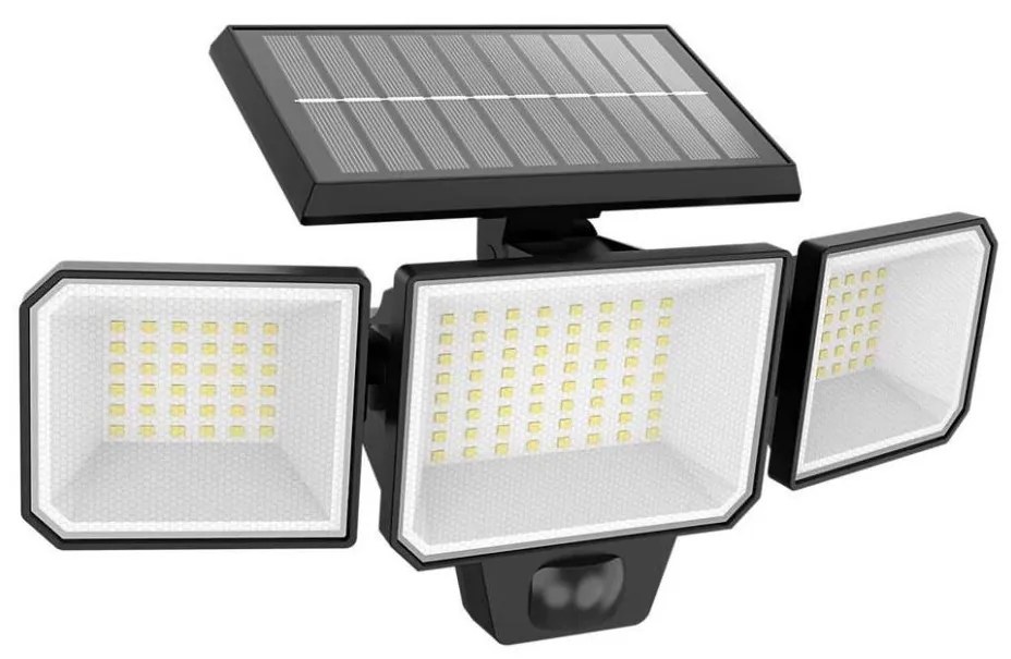 Philips LED соларен стенен прожектор с сензор NYSIL 3xLED/8,7W/3,7V IP65