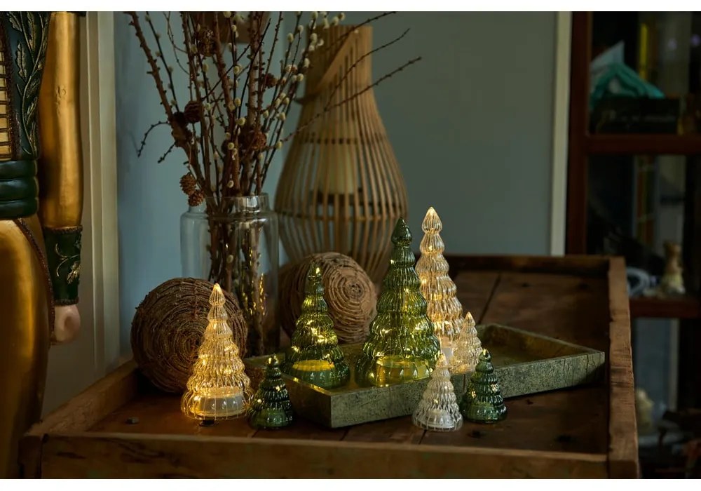 Зелена светлинна декорация ø 10 cm Lucy - Sirius