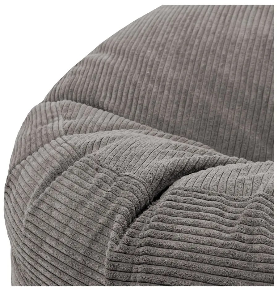 Син пуф от рипсено кадифе Roll 135 – SLOWDOWN