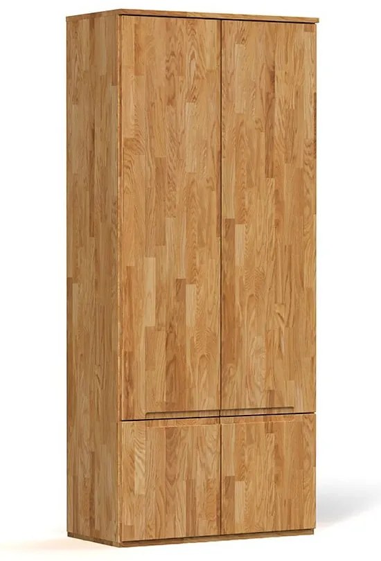 Дъбов гардероб 90x206 cm Vento 2 - The Beds