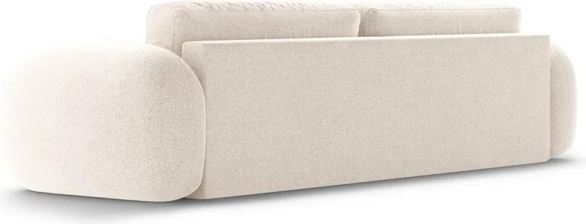 Кремав шенилов сгъваем/с място за съхранение диван 262 cm Tonale – Cosmopolitan Design
