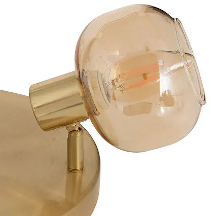 Плафониера atmosphera Pilia, 25 cm, Стъкло Кехлибар