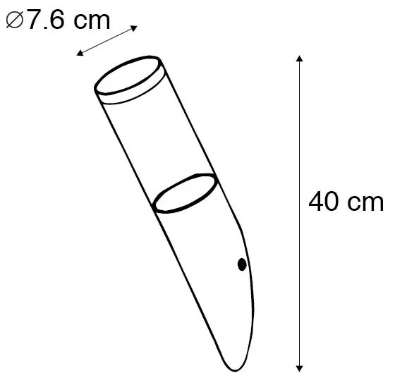 Модерна външна стенна лампа стомана IP44 - Rox