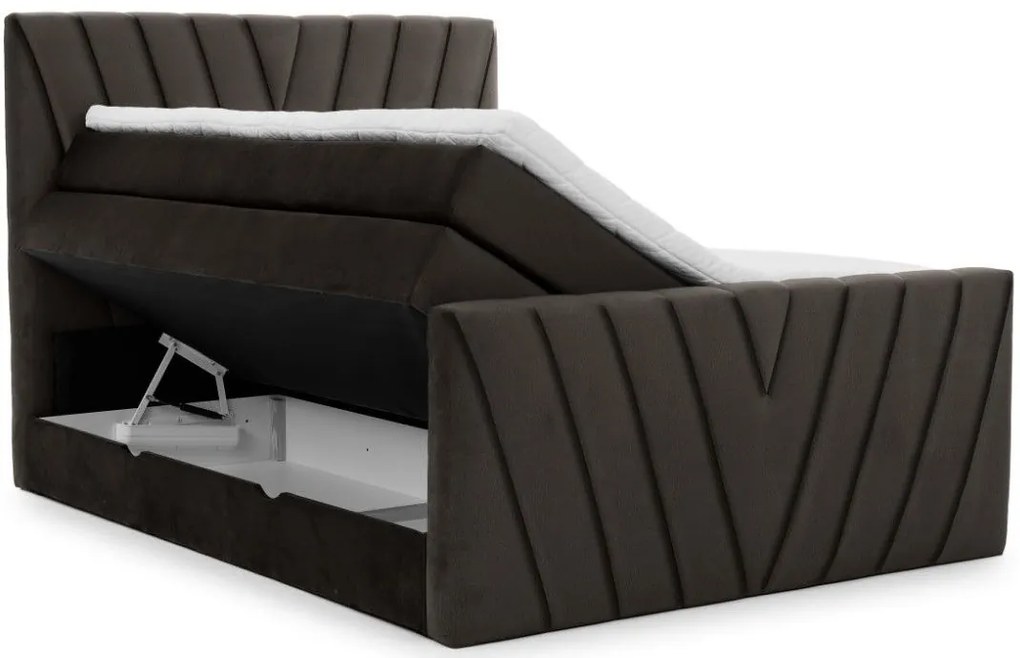 Тапицирано легло Alba-Kafe Skouro-180 x 200