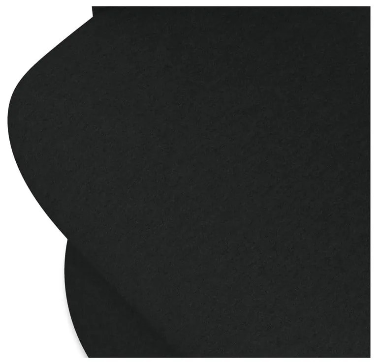 Черен тапициран трапезен стол Kalo – Makamii