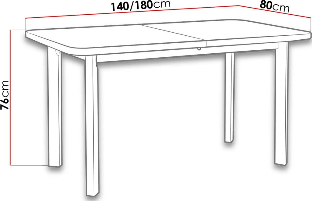Разтегателна маса Venus II P- Sonoma