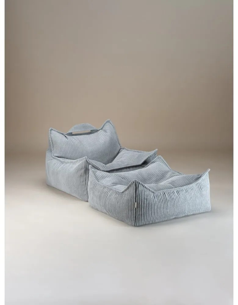 Детски пуф от рипсено кадифе в цвят мента Chair – Wigiwama
