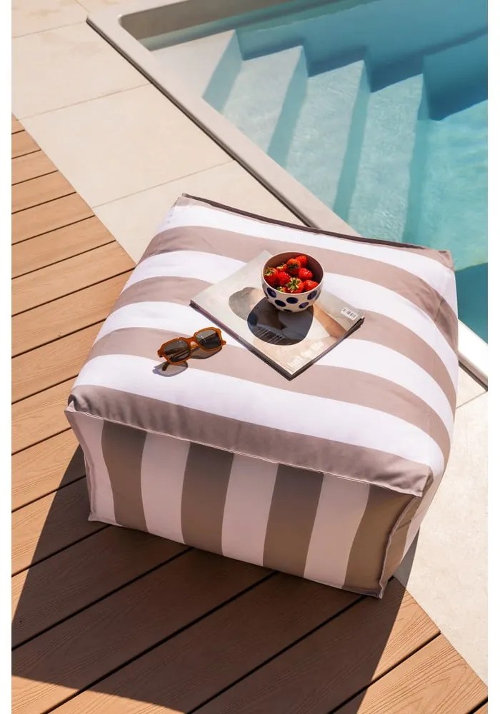 Градински чувал за сядане в бял и сив цвят – Bonami Essentials