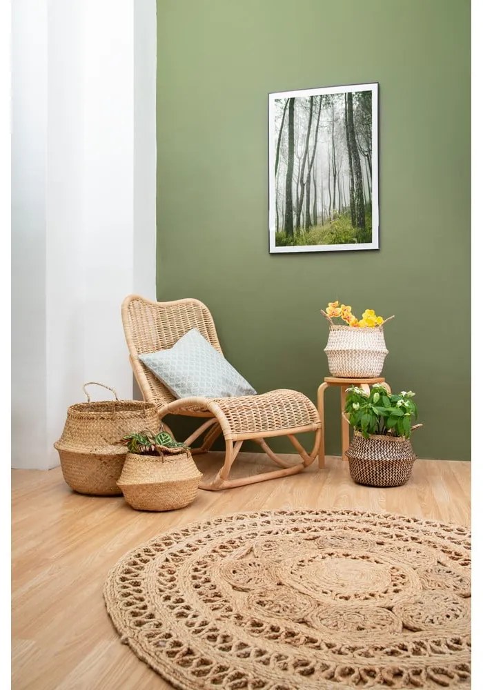 Кошница за съхранение от светла морска трева , ⌀ 36 cm - Compactor