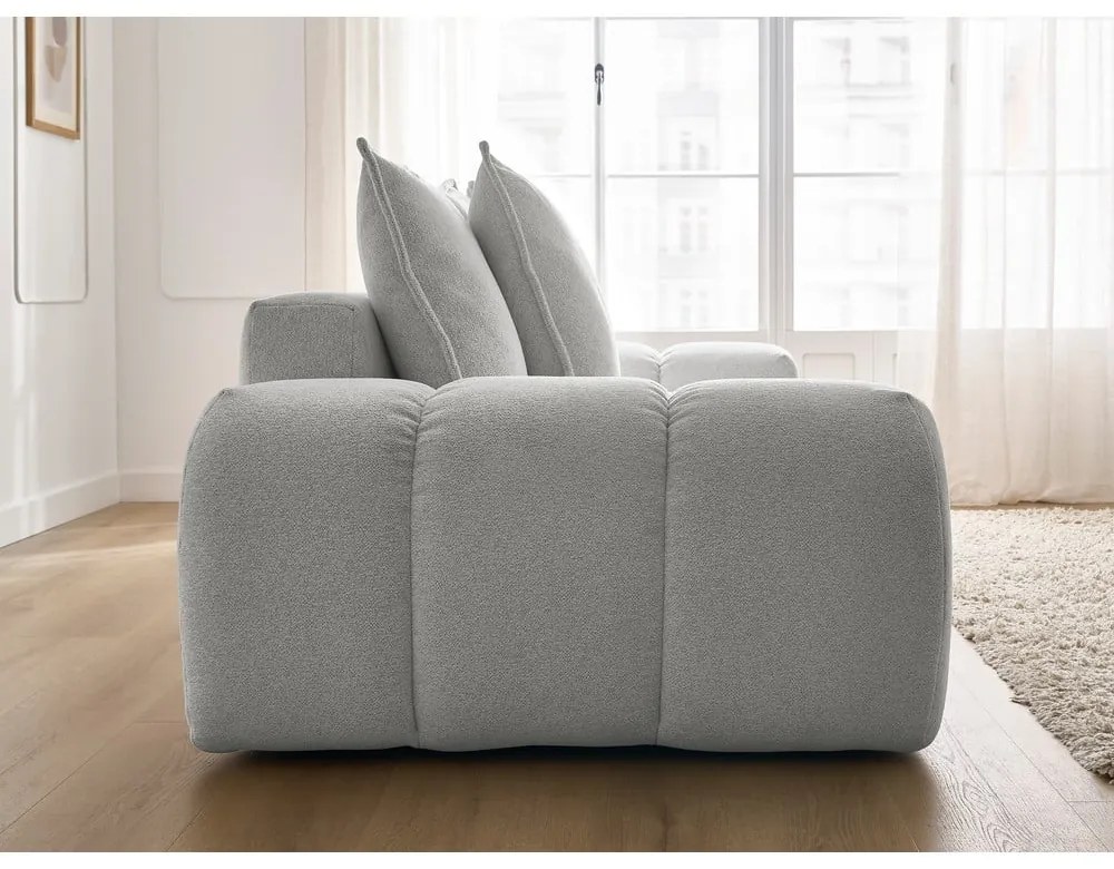 Светлосив шенилов диван 278 cm Everest – Bobochic Paris