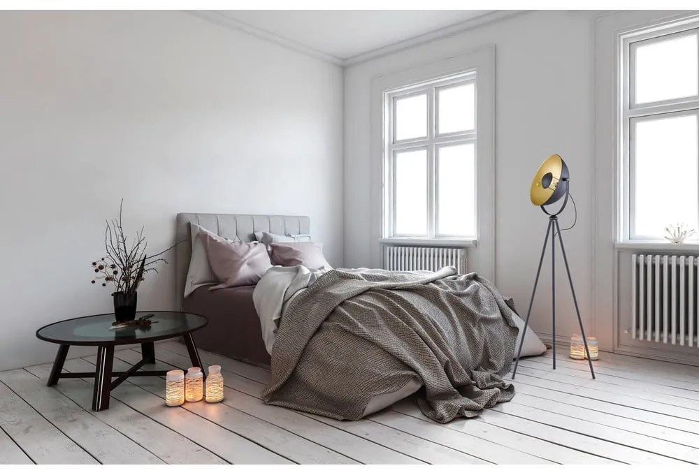 Тъмносива метална подова лампа, височина 160 cm - Reality Chewy