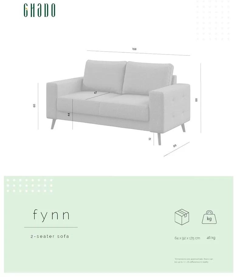 Кремав диван 168 cm Fynn - Ghado