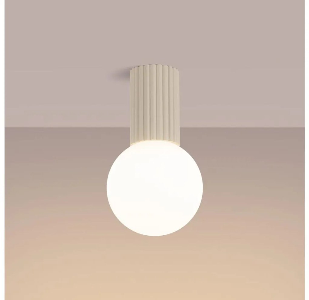 Sollux SL.1718 - Плафон за баня HALO 1xG9/8W/230V IP44 кремав