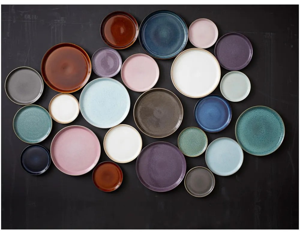 Розова/сива десертна глинена чиния ø 17 cm Gastro Grey/Light Pink – Bitz