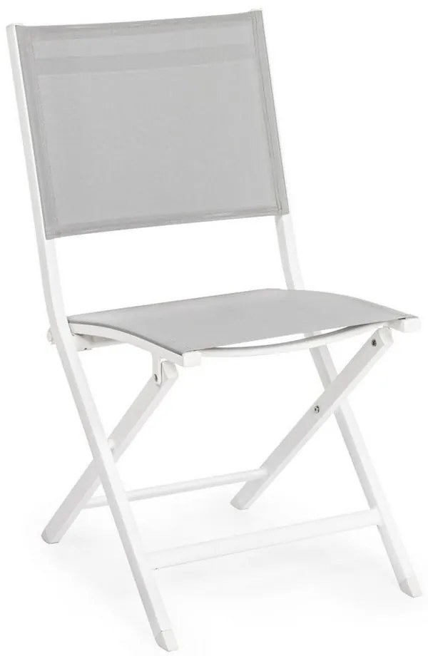 Бял градински стол метален Elin – Bizzotto