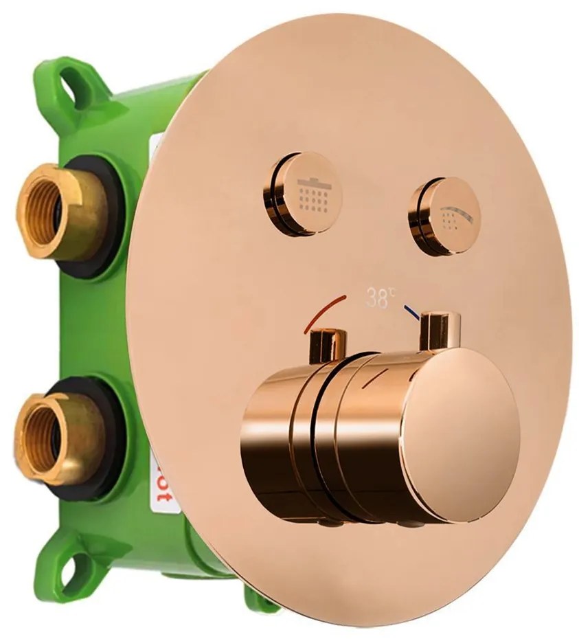 ДУШ СИСТЕМА за вграден монтаж Rea LUNGO MILER COPPER  + BOX