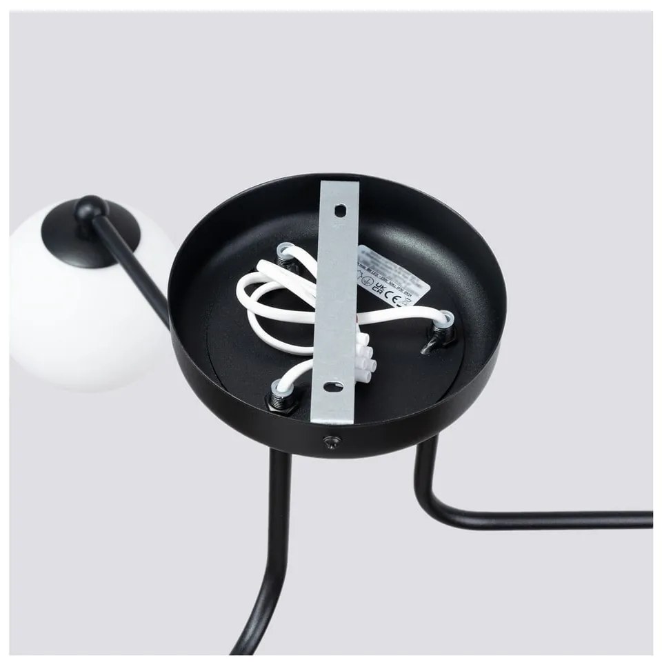 Черно-бяло осветително тяло за таван Beam – Sollux