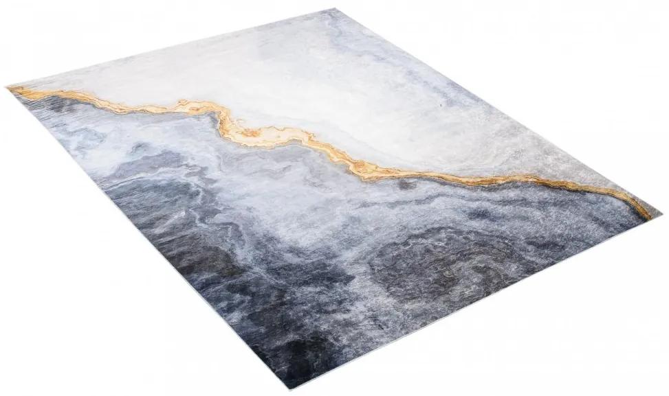 Модерен сив килим с абстрактна шарка  Ширина: 140 см | Дължина: 200 см