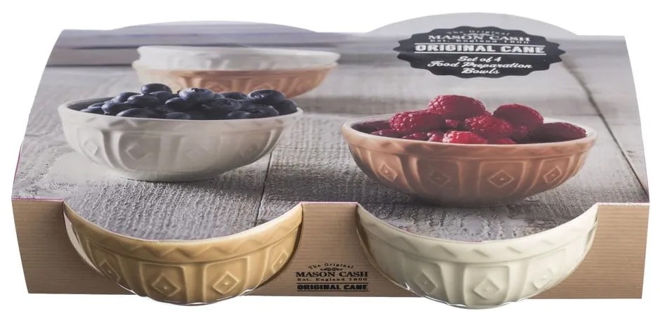 Бели/бежови глинени купички в комплект 4 бр. 200 ml Original Cane – Mason Cash