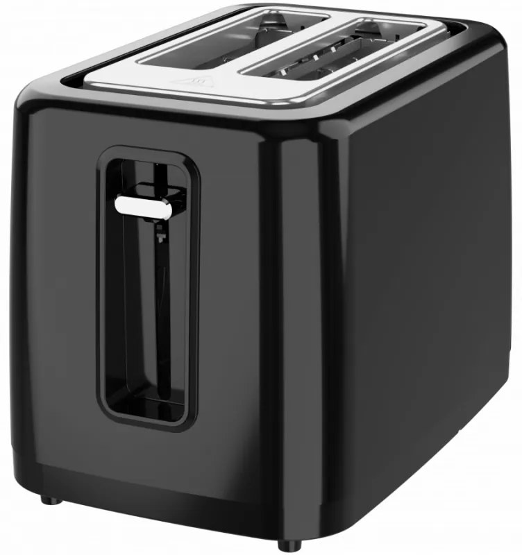 Тостер за хляб AENO ATS0002B, 930W, 7 степени, Сензорно управление, Обратен таймер, Защита при засядане, Тих, Черен