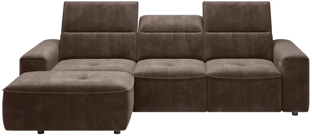 Ъглов диван Cenedra mini-Left-Brown