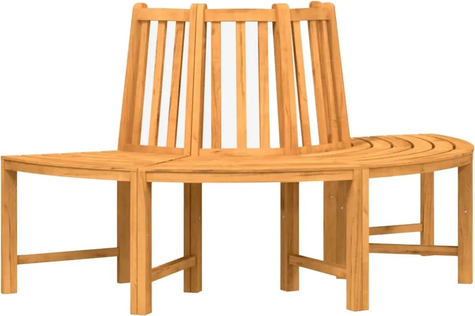 364406 vidaXL Полукръгла пейка за дърво Ø160 см масивно тиково дърво