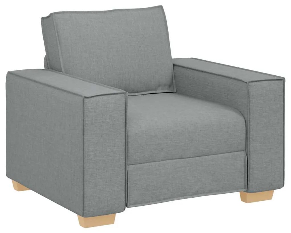 4104960 vidaXL Диван-фотьойл, светлосив, 60 см, плат