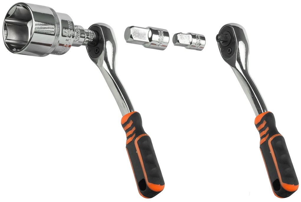 Комплект от 163бр. 1/2", 1/4", 3/8" гаечни ключове CrV Professional