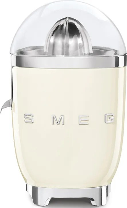Електрическа цитрус преса Smeg CJF11CREU, 70 W, Антикапкова система, Противоплъзгаща се основа, Крема