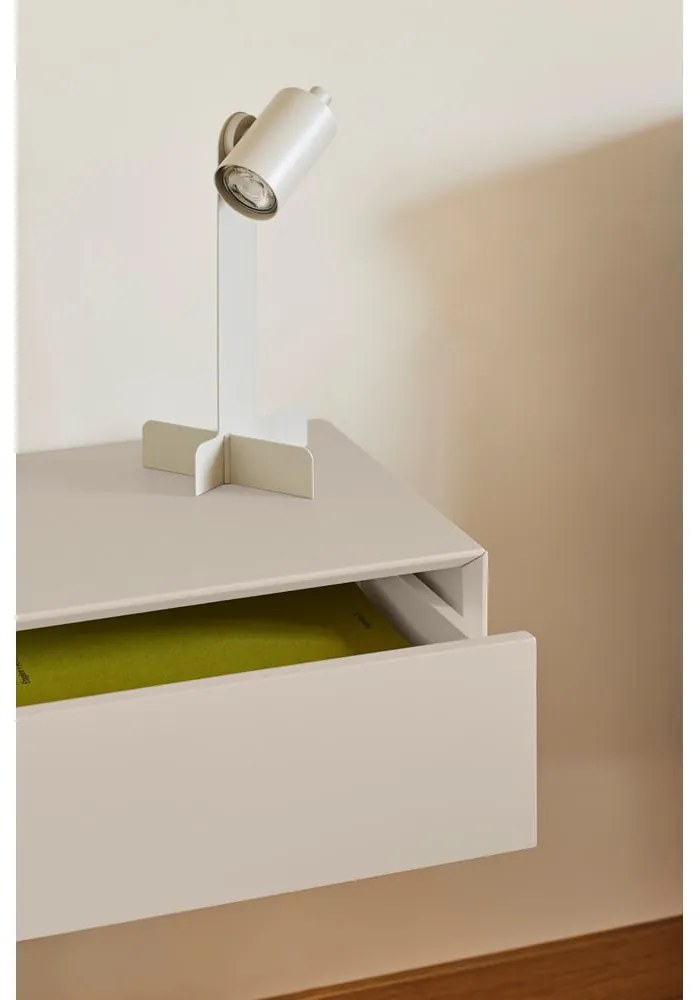 Кремаво висящо нощно шкафче Platt – Teulat