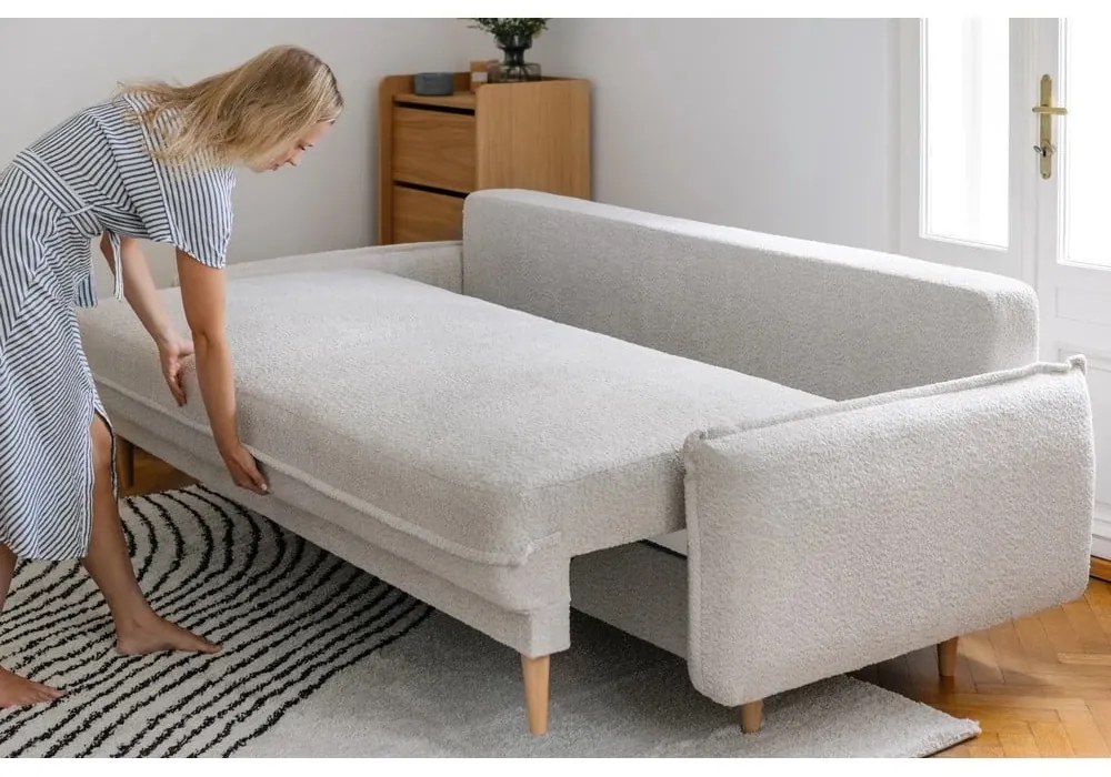 Бежов диван от плат bouclé 215 cm Patti - Bonami Selection
