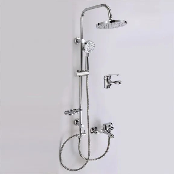 Душ система със смесител, пита, слушалка и шлаух ICT 6639, Inter Ceramic