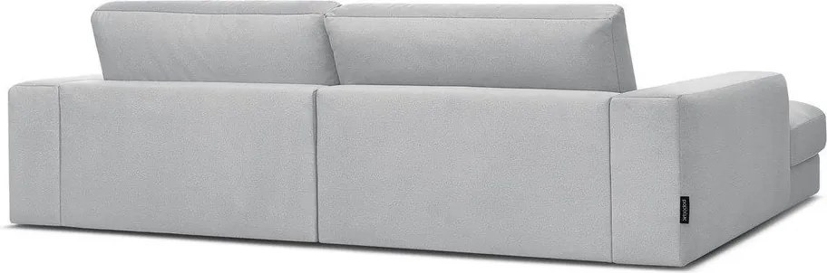 Светлосив кадифен ъглов диван (ляв ъгъл) Sierra – Bobochic Paris