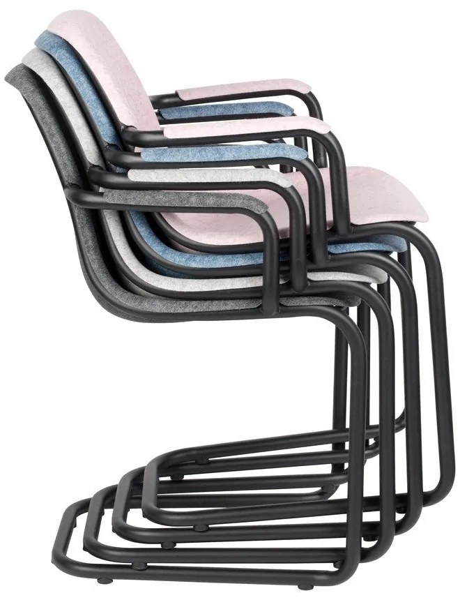 Светлосиви трапезни столове в комплект от 2 броя Thirsty - Zuiver