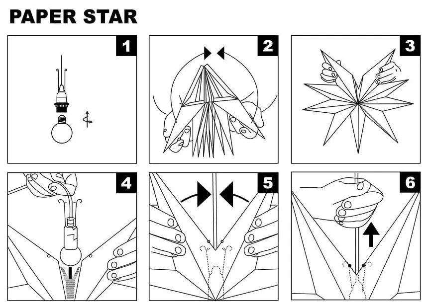 Блестяща звезда Solvalla White, 100 cm - Markslöjd