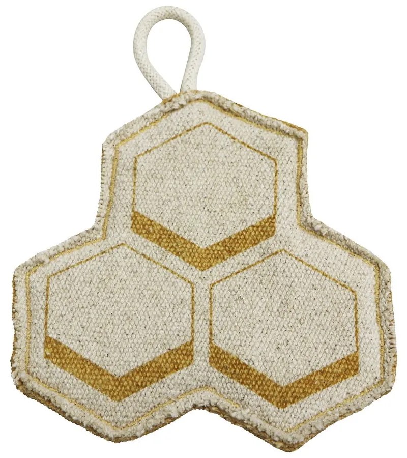 Кремаво памучно детско килимче за игра 90x130 cm Pollination – Lorena Canals