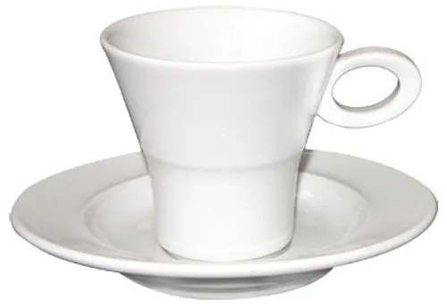 Horecano - Порцеланова чаша кафе с чинийка 100мл 1бр (PV-157) - Китайски порцелан