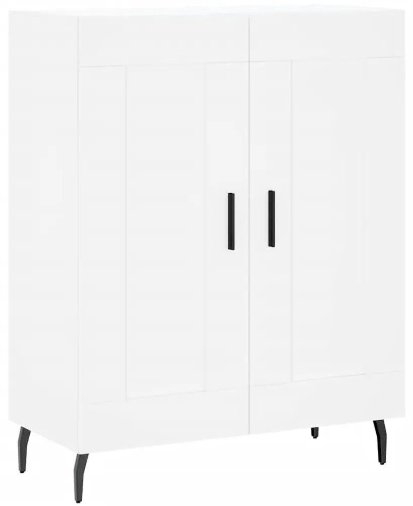 830212 vidaXL Сайдборд, бял, 69,5x34x90 см, инженерно дърво