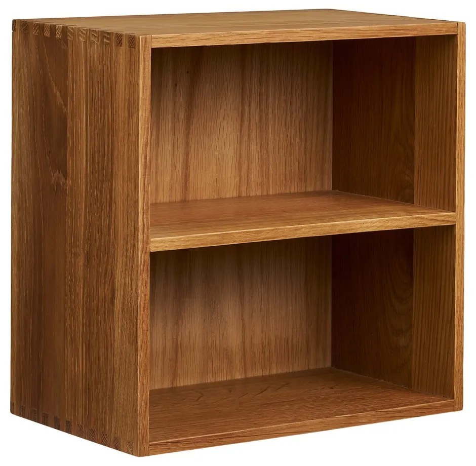 На няколко нива стенен рафт от масивен дъб в естествен цвят 18 cm Townsville – House Nordic