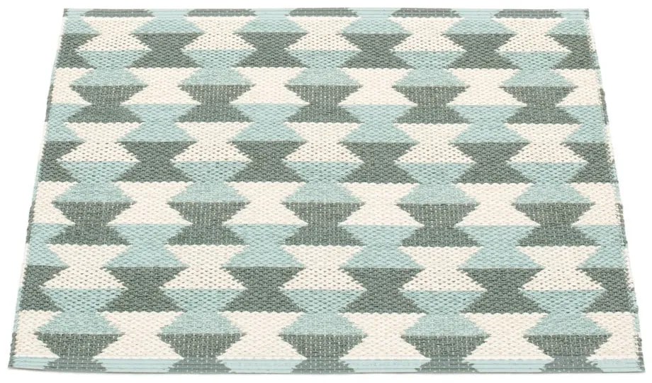 Зелен и тюркоазен килим за открито и закрито 60x70 cm Dana Army – Pappelina